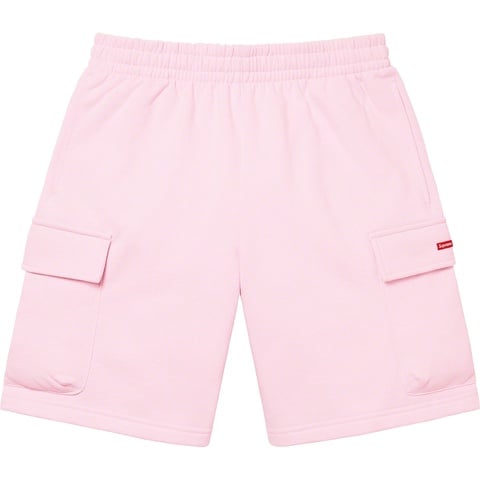Supreme Small Box Baggy Cargo Sweatshort - Light Pink