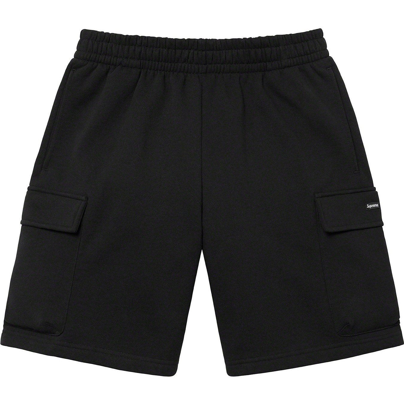 Supreme Small Box Baggy Cargo Sweatshort (SS23) - Black - $128