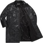 Supreme Leather Snake Trench Coat (SS23) - Black