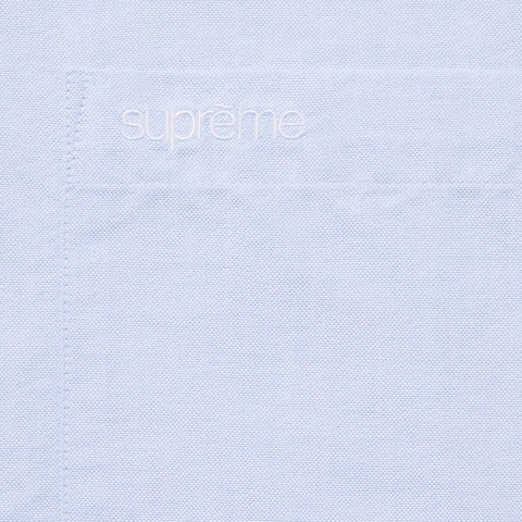 Supreme Loose Fit S/S Oxford Shirt - Light Blue