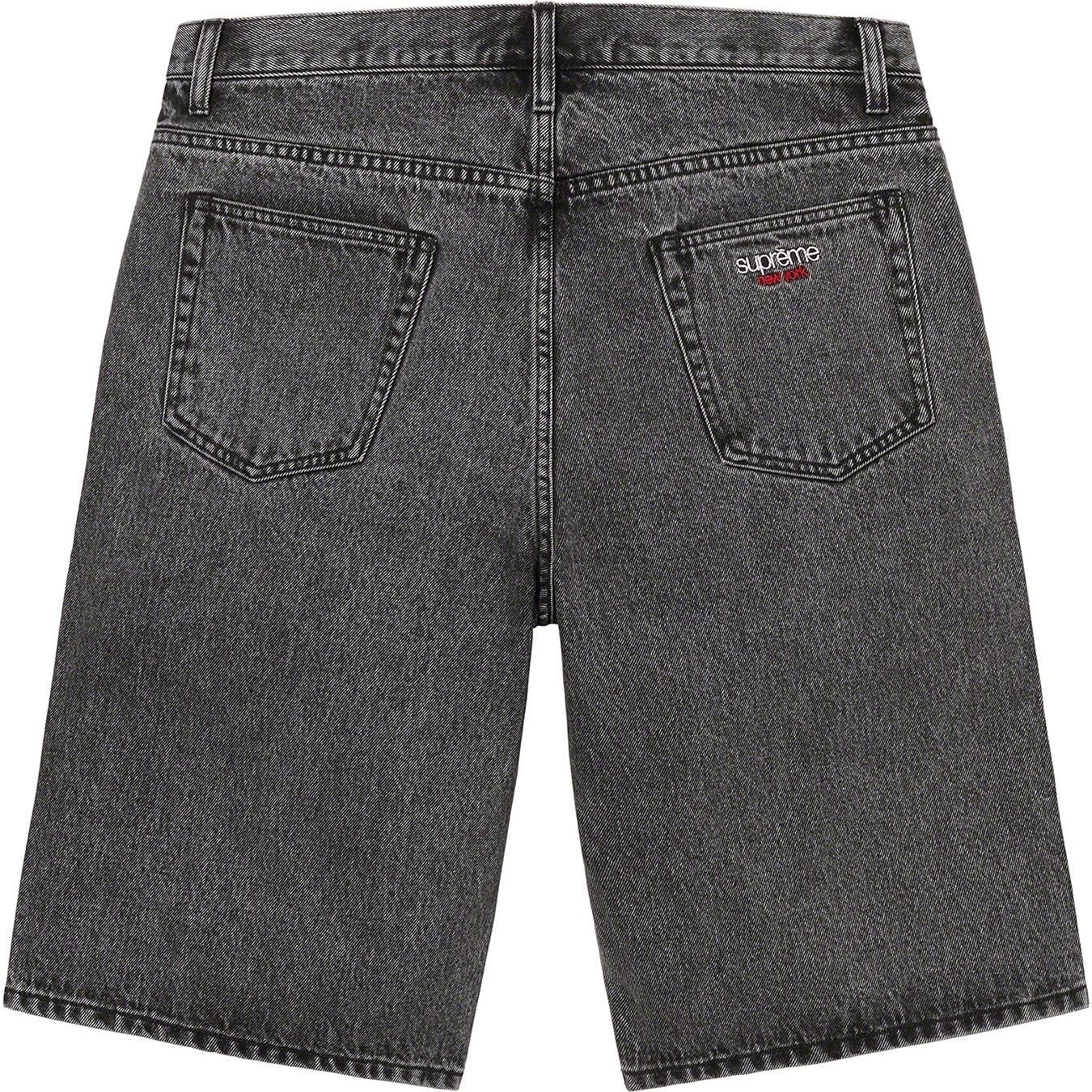 Supreme Baggy Denim Short (SS23) - Washed Black - $138