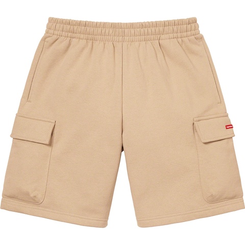 Supreme Small Box Baggy Cargo Sweatshort - Tan