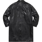 Supreme Leather Snake Trench Coat (SS23) - Black