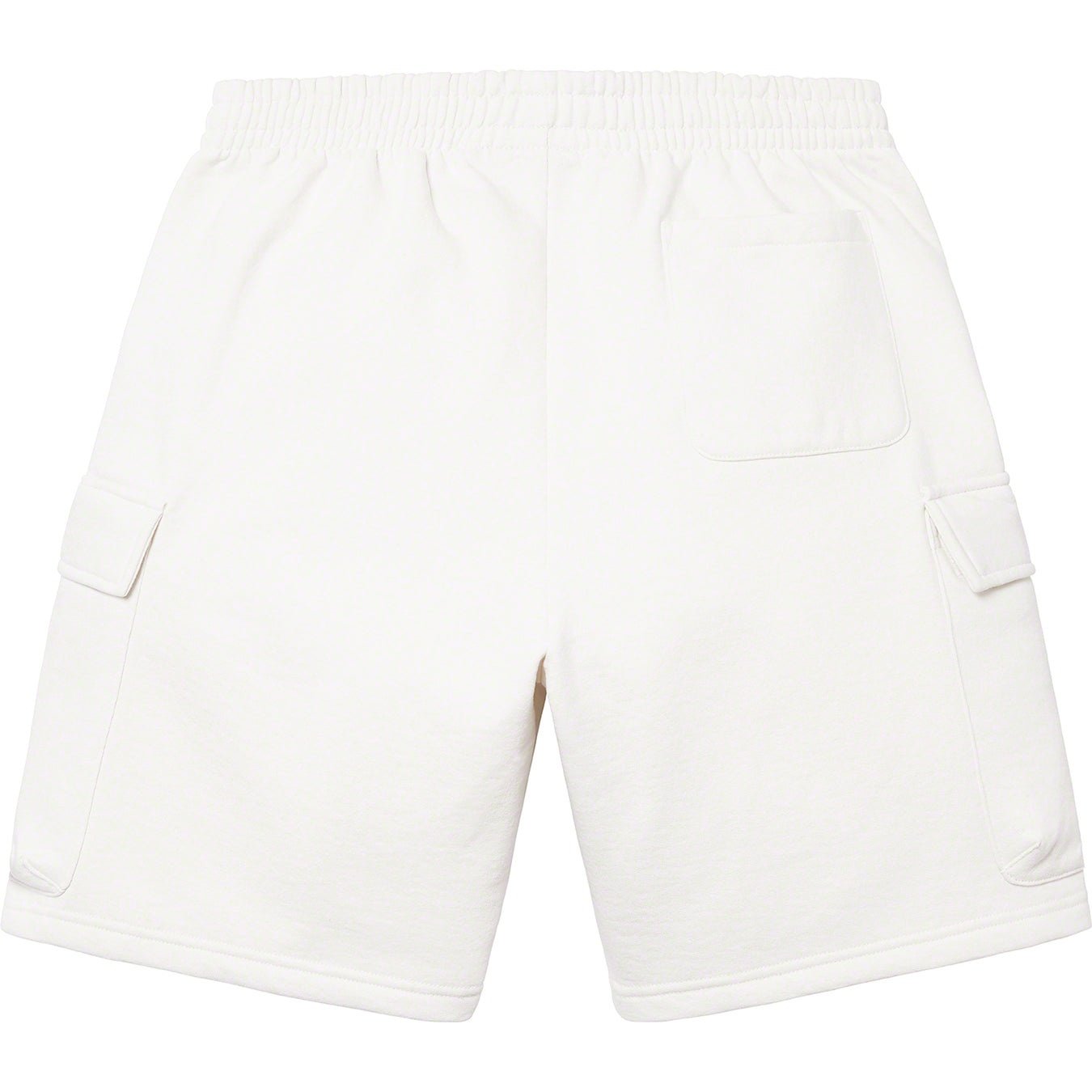Supreme Small Box Baggy Cargo Sweatshort (SS23) - White - $128