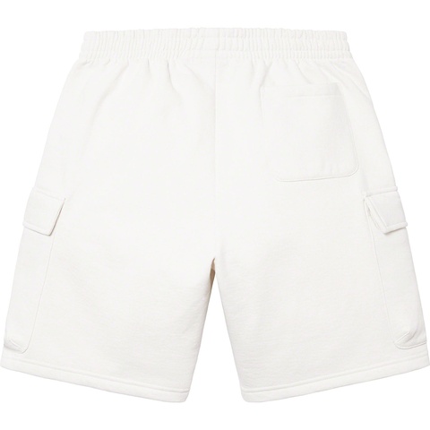 Supreme Small Box Baggy Cargo Sweatshort - White