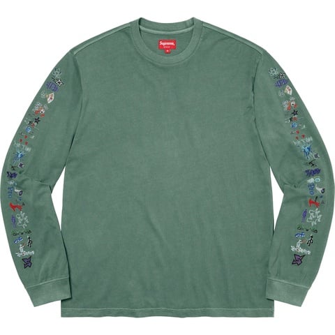 Supreme AOI Icons L/S Top - Dusty Green