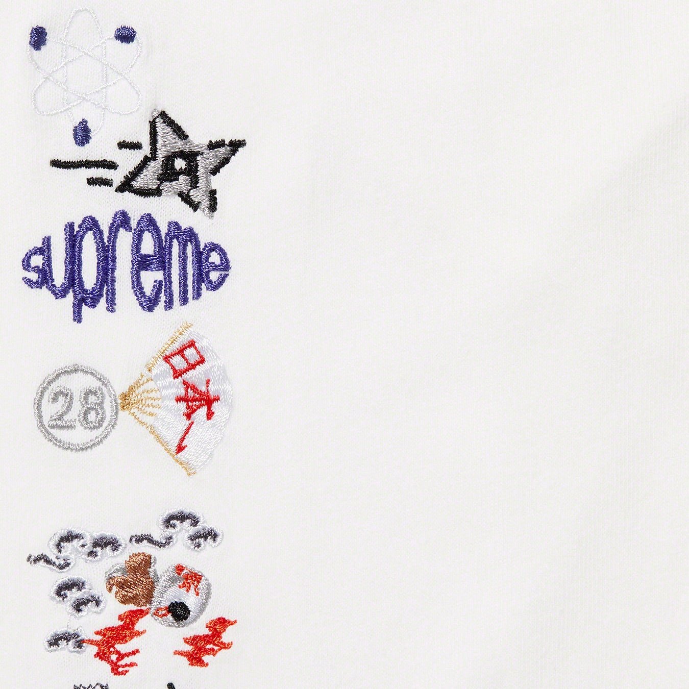 Supreme AOI Icons L S Top (SS23) - White - $98