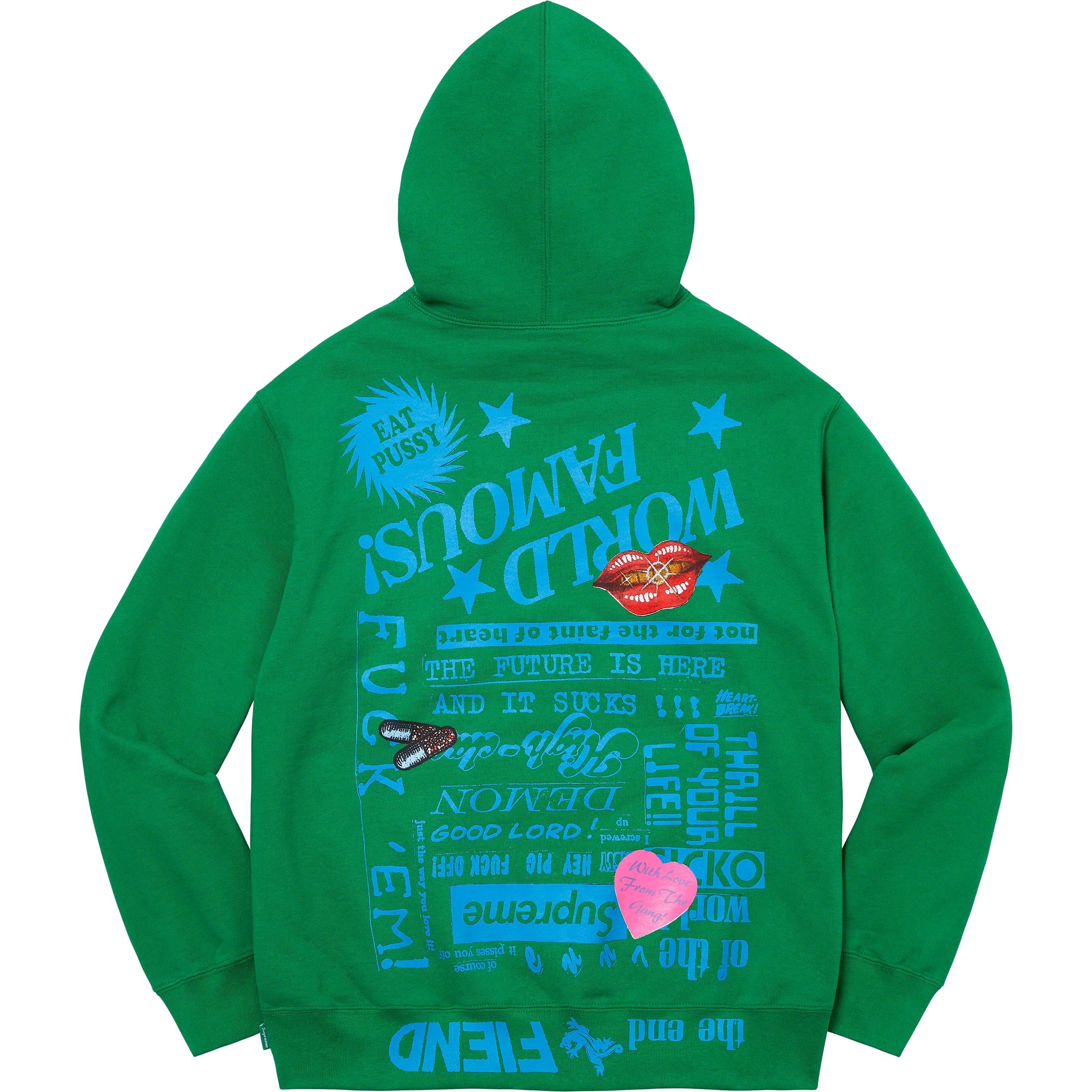 Supreme Fiend Hooded Sweatshirt (SS23) - $168