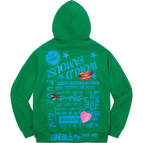 Supreme Fiend Hooded Sweatshirt - Green