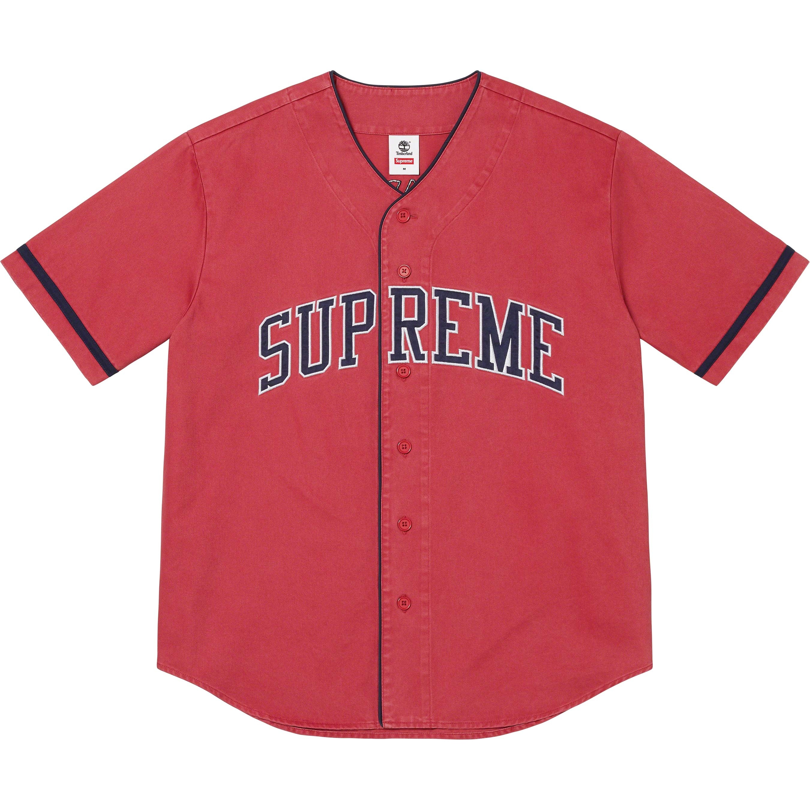 Supreme Supreme Timberland Baseball Jersey (SS23) - Red - $138
