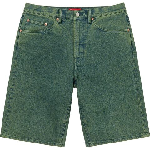 Supreme Baggy Denim Short - Green