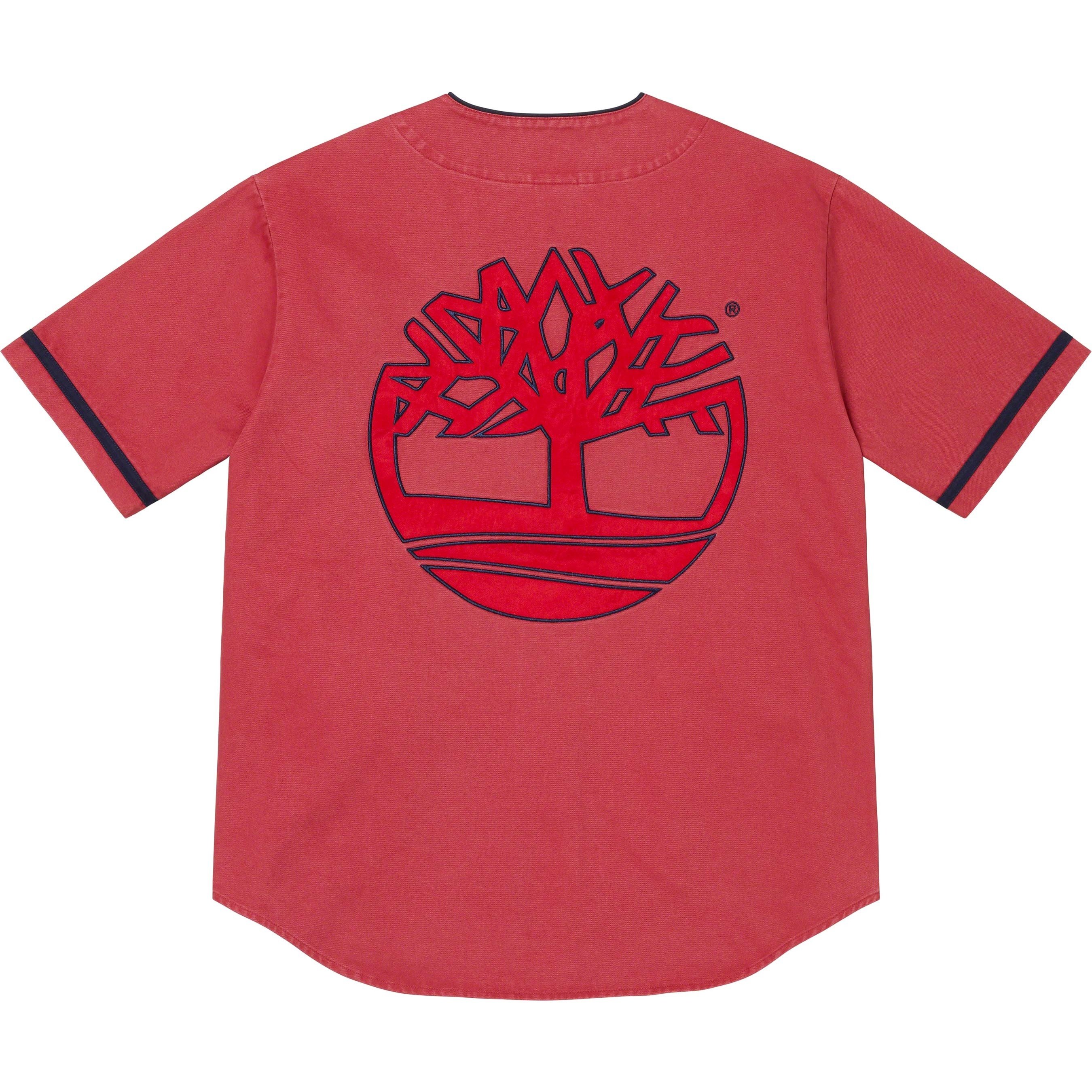 Supreme Supreme Timberland Baseball Jersey (SS23) - Red - $138