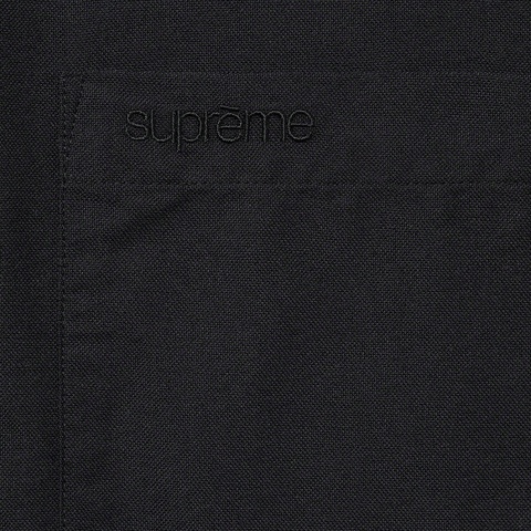 Supreme Loose Fit S/S Oxford Shirt - Black