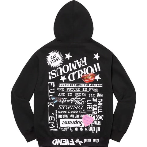 Supreme Fiend Hooded Sweatshirt - Black