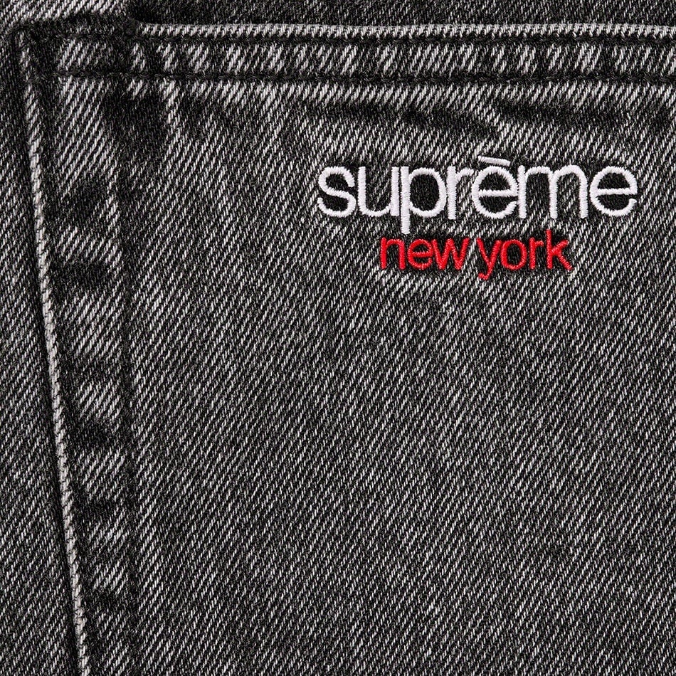 Supreme Baggy Denim Short (SS23) - Washed Black - $138