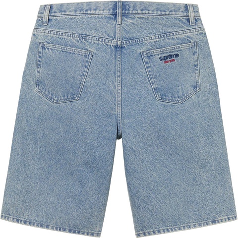 Supreme Baggy Denim Short - Washed Blue