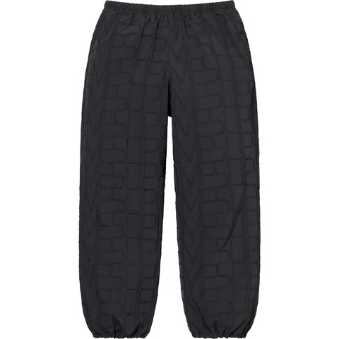 Supreme Repeat Stitch Track Pant - Black