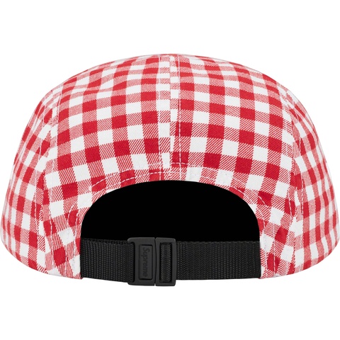 Supreme Gingham Camp Cap - Red
