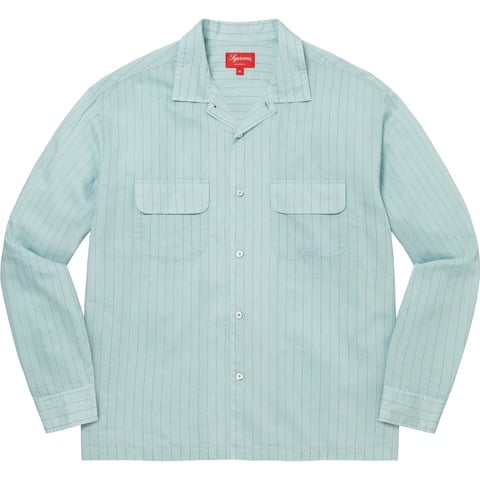 Pinstripe Linen Shirt - spring/summer 2023 - Supreme