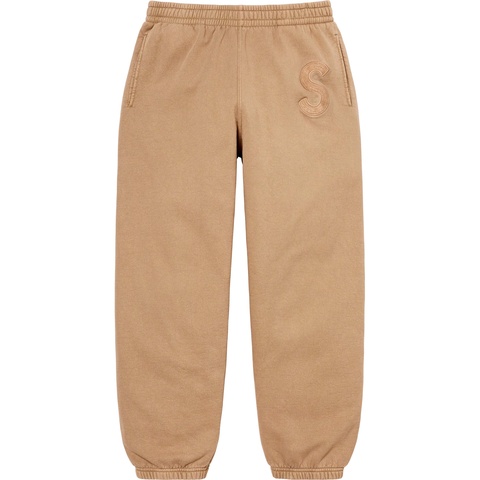 Supreme Overdyed S Logo Sweatpant - Tan