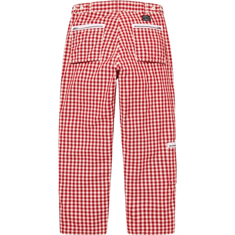 Supreme Gingham Flight Pant - Red