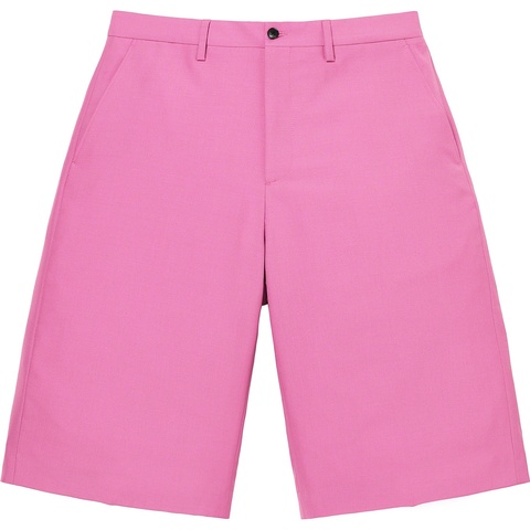 Supreme Wool Trouser Short - Pink