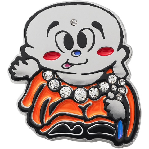 Supreme AOI Buddha Pin - Silver