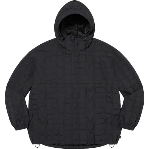 Supreme Repeat Stitch Anorak - Black