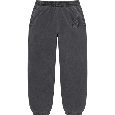 Supreme Overdyed S Logo Sweatpant - Black