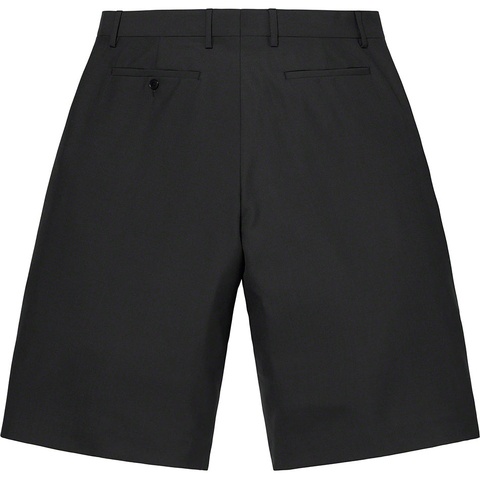 Supreme Wool Trouser Short - Black