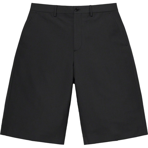 Supreme Wool Trouser Short - Black