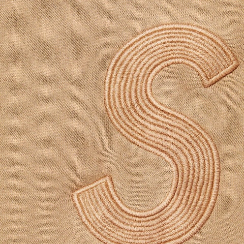 Supreme Overdyed S Logo Hooded Sweatshirt - Tan