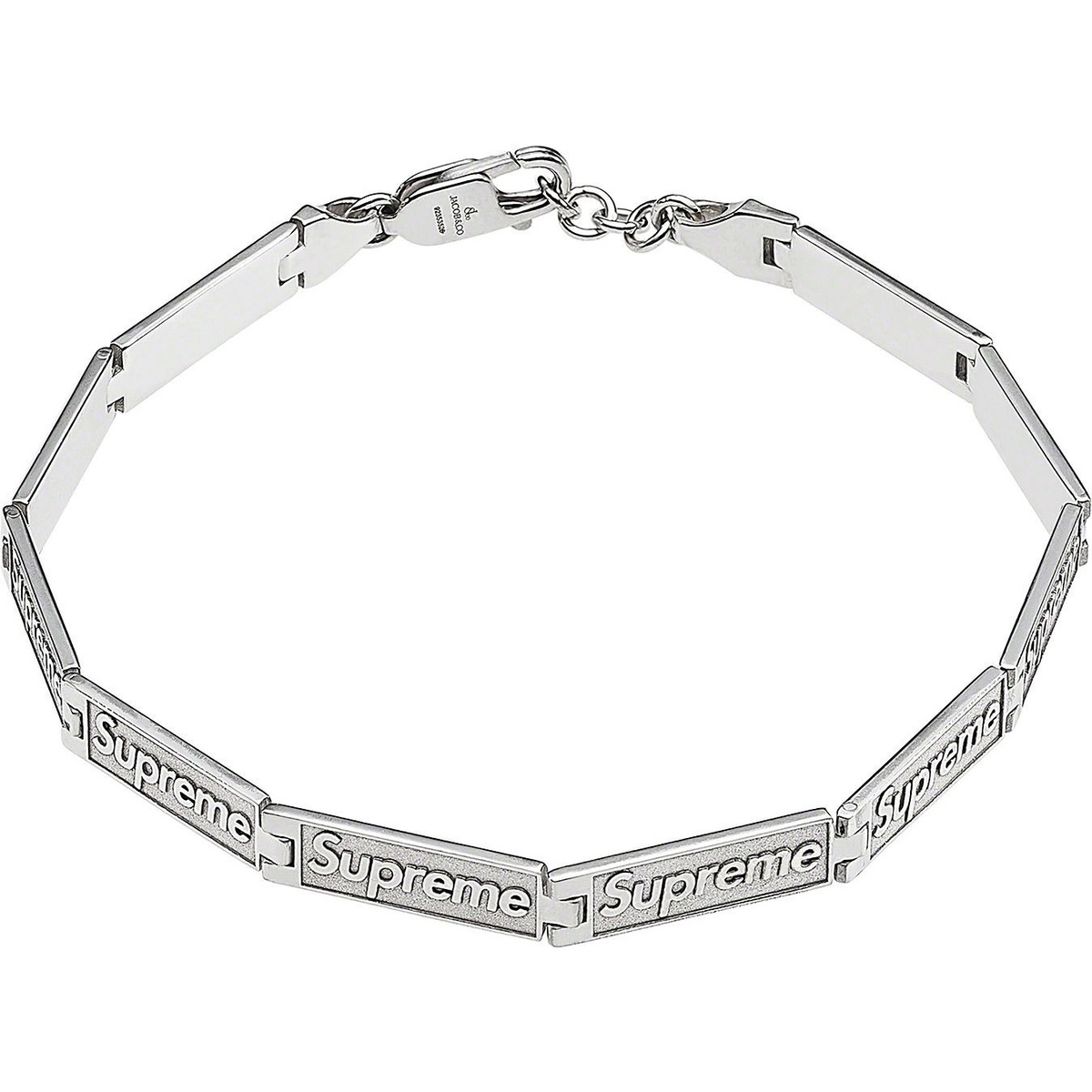 Supreme®/Jacob & Co Logo Link Bracelet (Sterling Silver