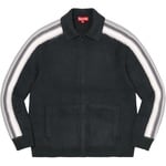 Supreme Sleeve Stripe Zip Up Sweater (SS23) - Black