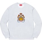 Supreme Crest Crewneck (SS23) - Ash Grey