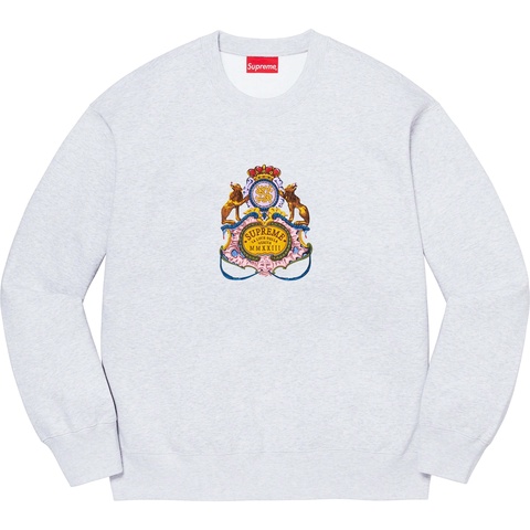 Supreme Crest Crewneck - Ash Grey