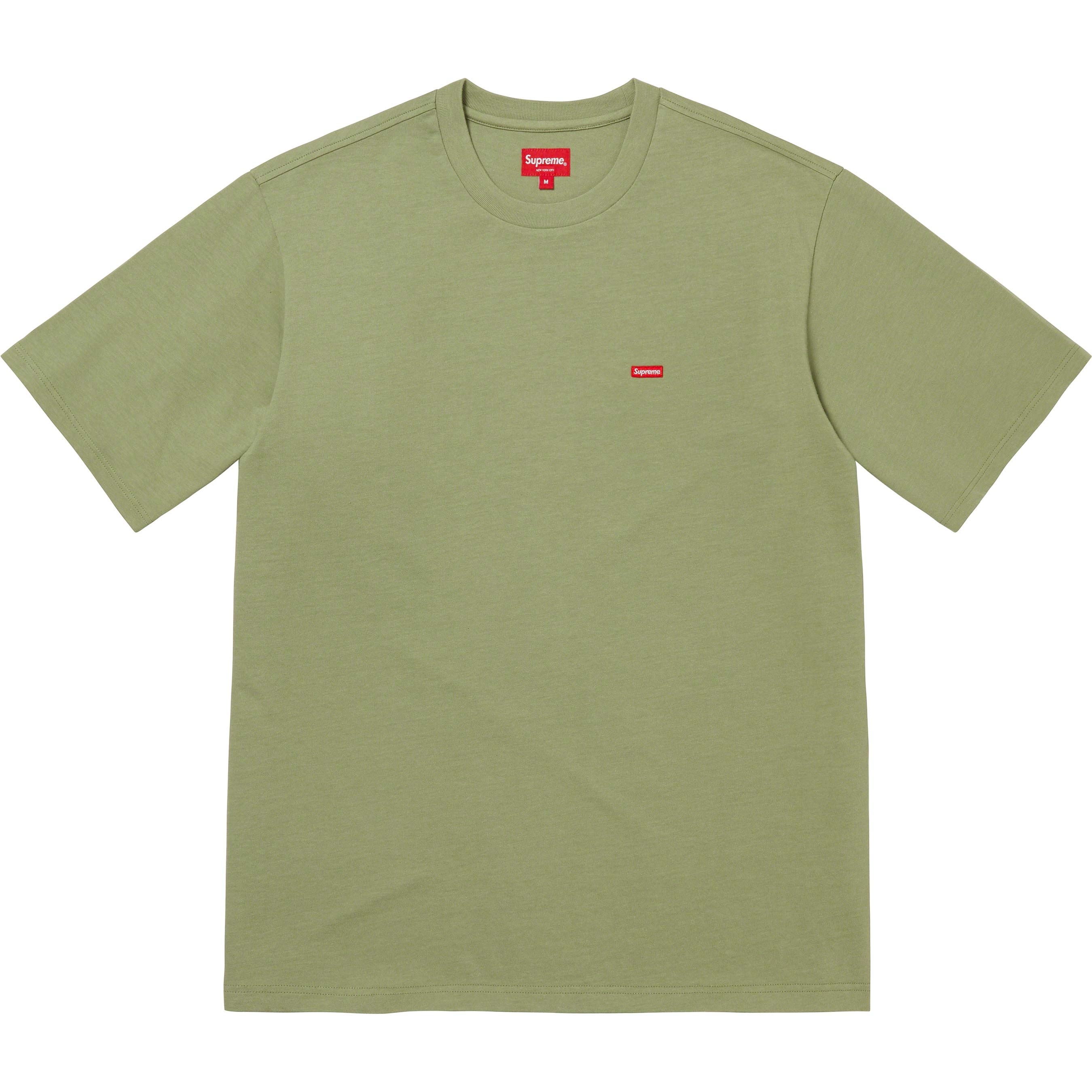 Supreme Small Box Tee (SS23) - Light Olive - $60