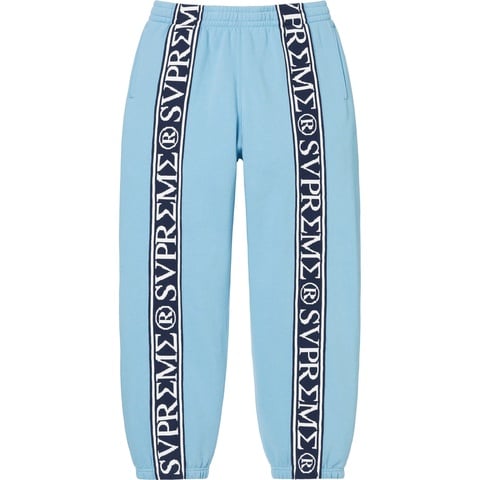 Supreme Roman Sweatpant - Light Blue