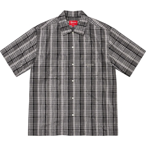Supreme Metallic Plaid S/S Shirt - Black