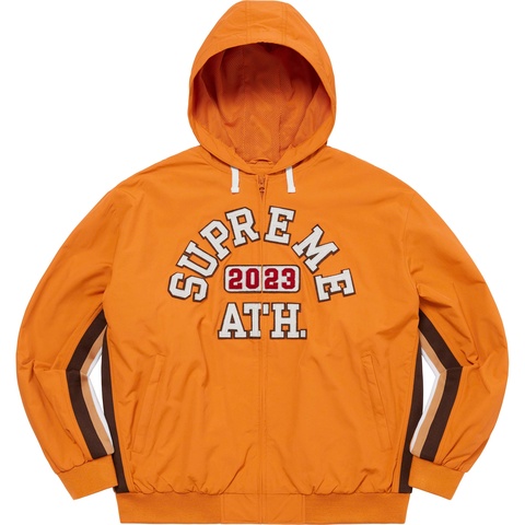 Supreme Appliqué Hooded Track Jacket - Orange
