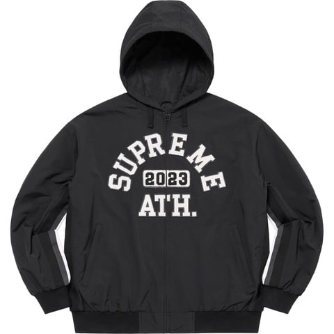 Supreme Appliqué Hooded Track Jacket - Black