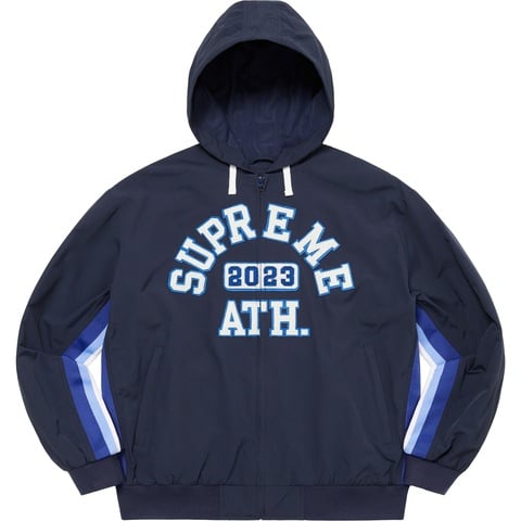 Supreme Appliqué Hooded Track Jacket - Navy