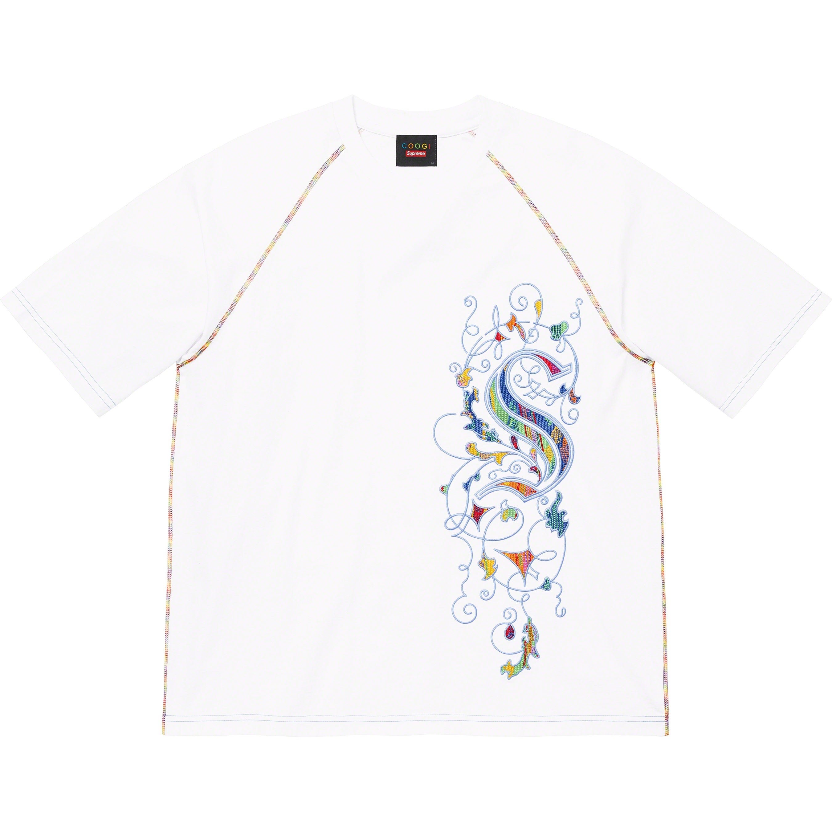 Supreme Supreme Coogi Raglan S S Top (SS23) - White - $110