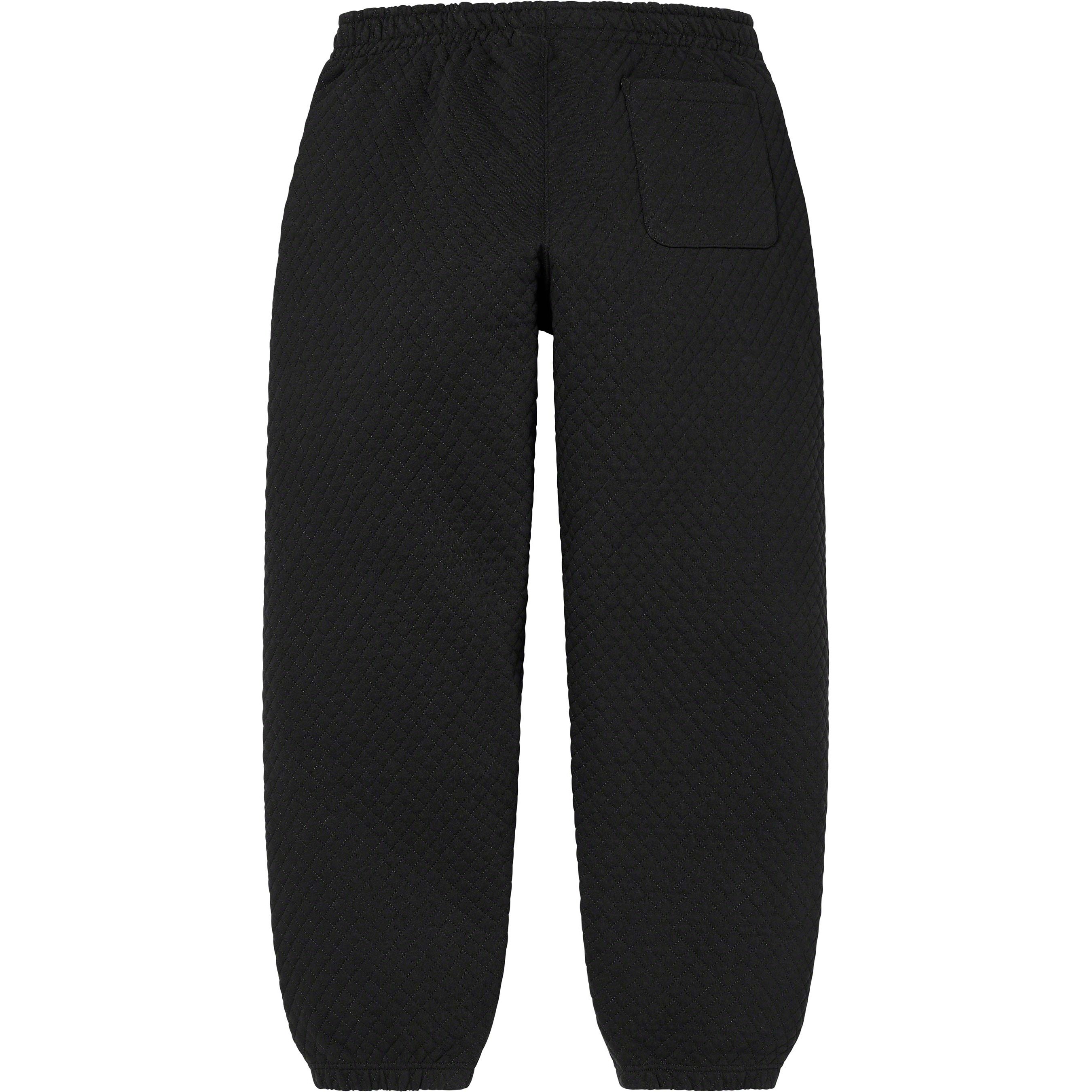 Supreme Micro Quilted Sweatpant (SS23) - Black - $168