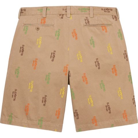 Classic Logo Chino Short - spring/summer 2023 - Supreme Classic Logo Chino Short - spring/summer 2023 - Supreme