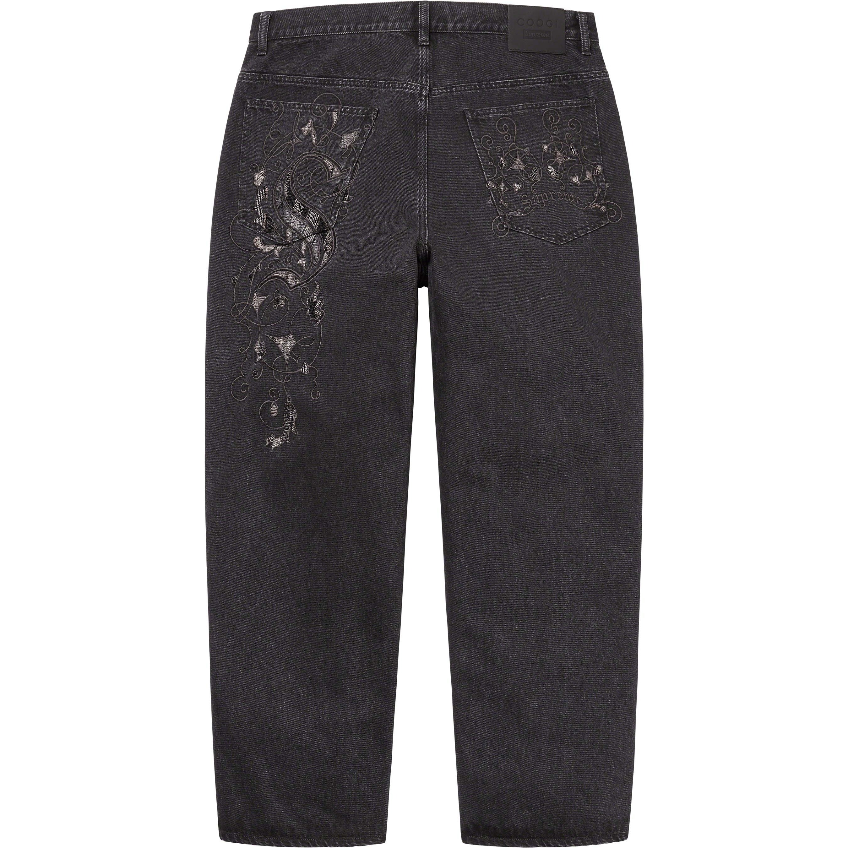 Supreme Supreme Coogi Baggy Jean (SS23) - Black - $198
