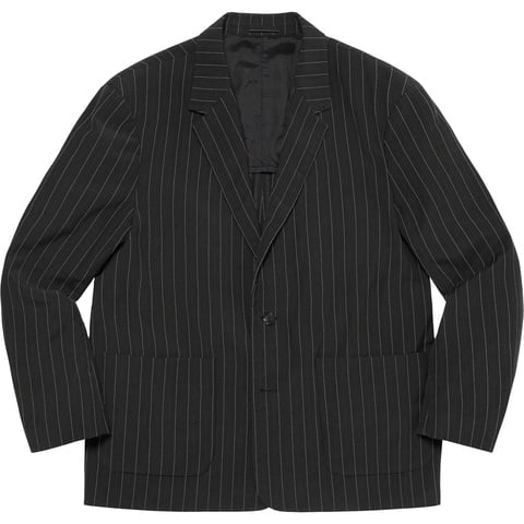 Supreme Lightweight Pinstripe Suit - Black
