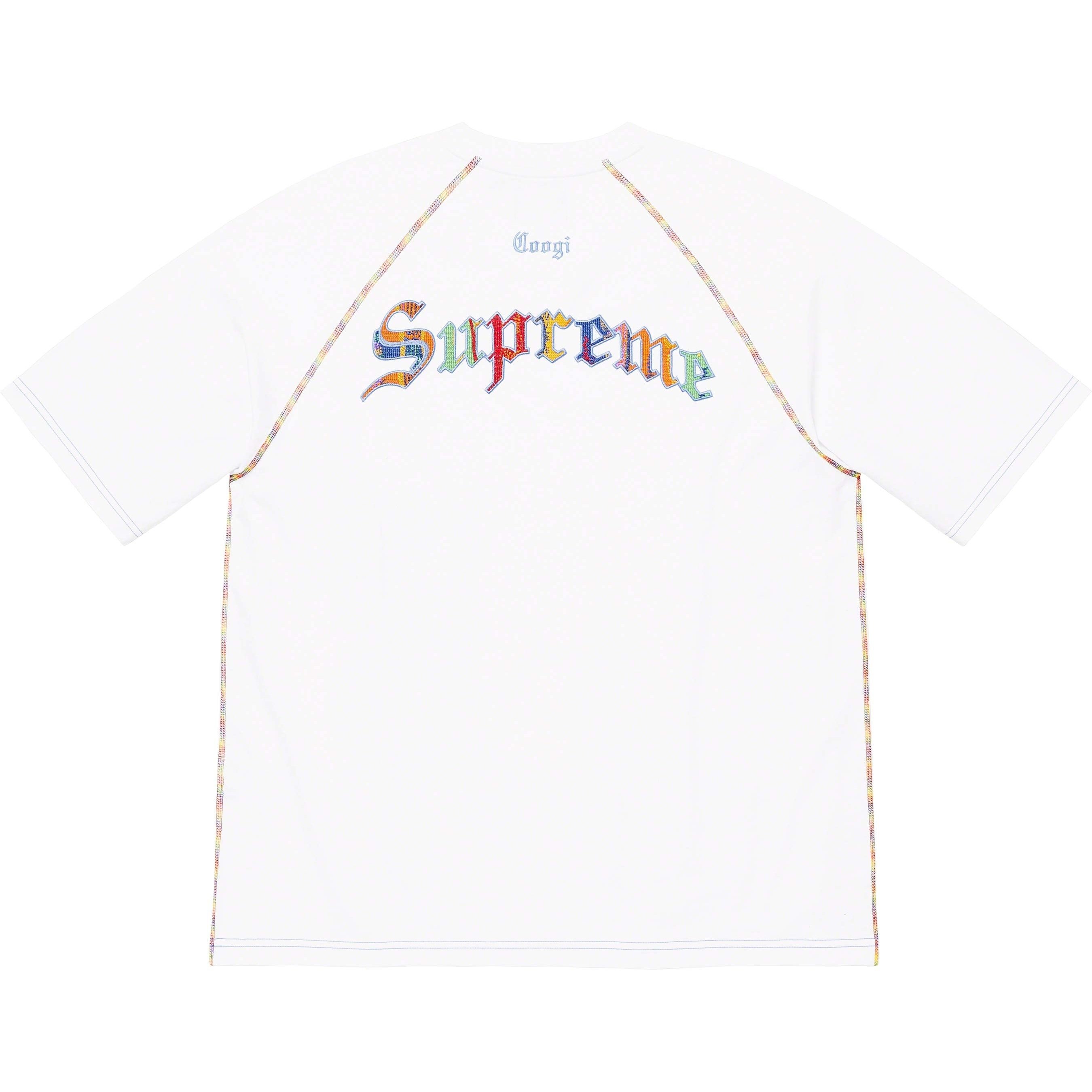 Supreme Supreme Coogi Raglan S S Top (SS23) - White - $110
