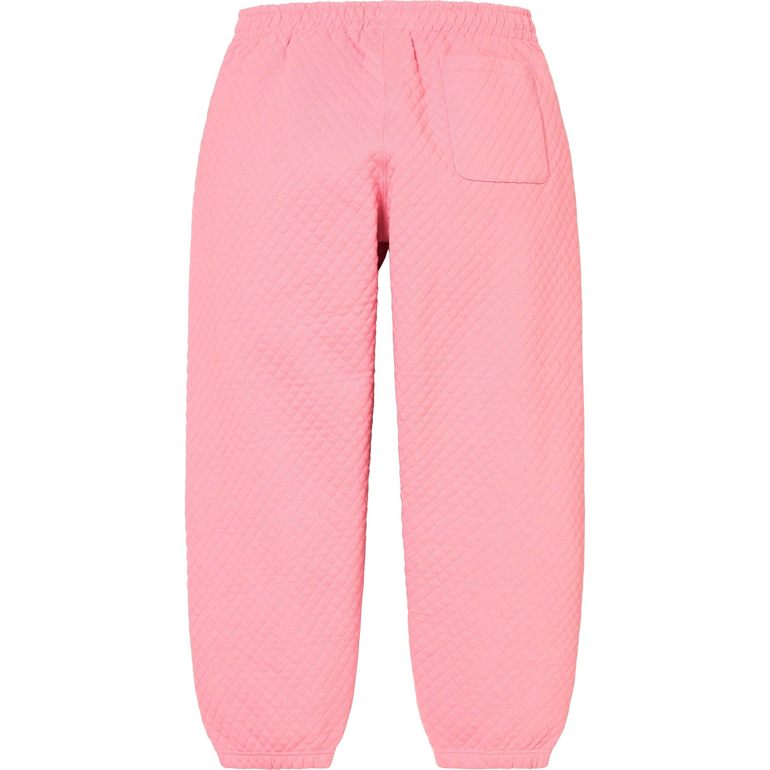 Supreme Micro Quilted Sweatpant (SS23) - Dusty Pink - $168