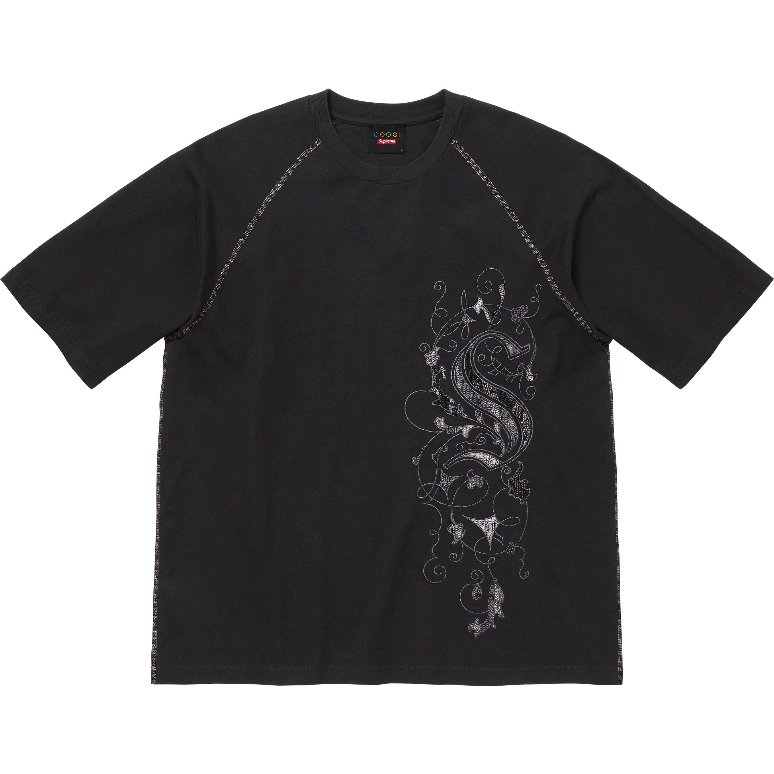 Supreme Supreme Coogi Raglan S S Top (SS23) - Black - $110